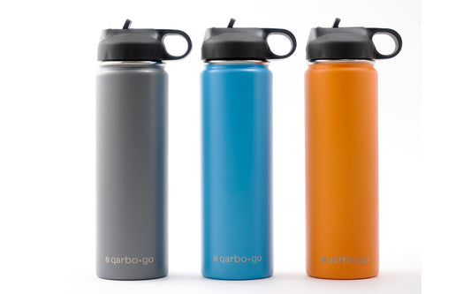 qarbo•go - Insulated double-wall stainless steel bottle (650ml)
