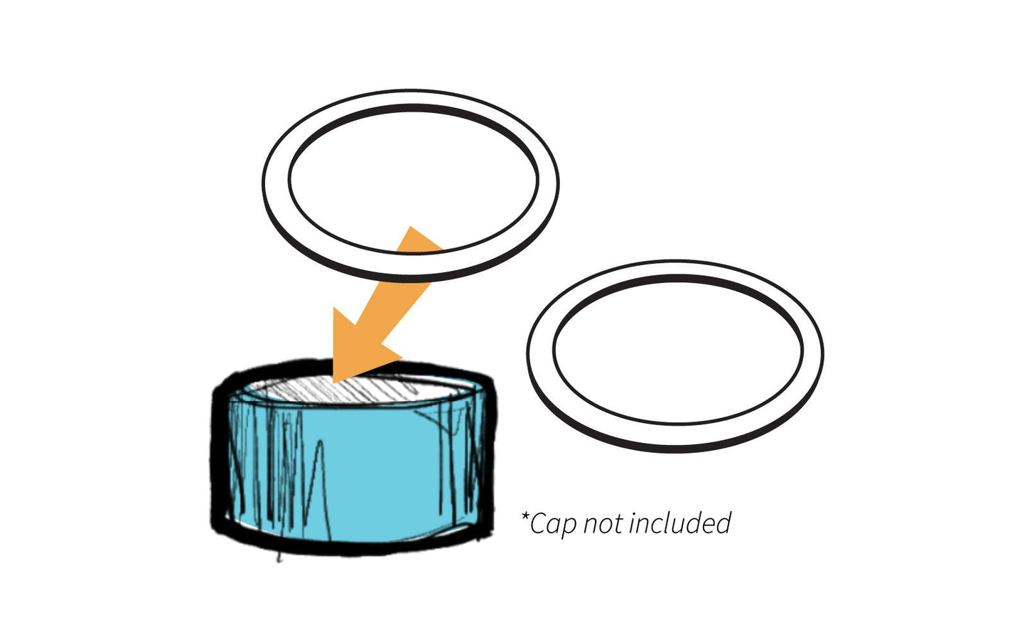 qarbo CLASSIC - Sparkling Water Maker Cap Silicone Seal (2 pack) - Twenty-39