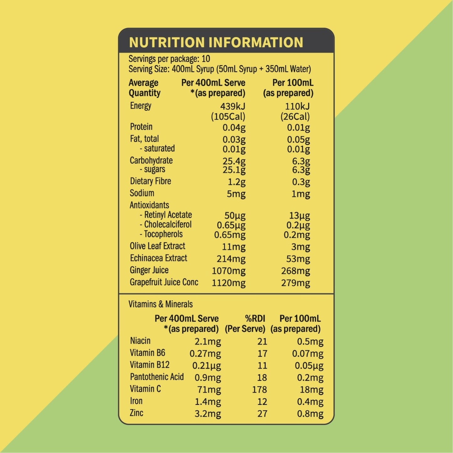 qarbo˚syrups - IMMUNO BURST - citrus boost - Twenty-39
