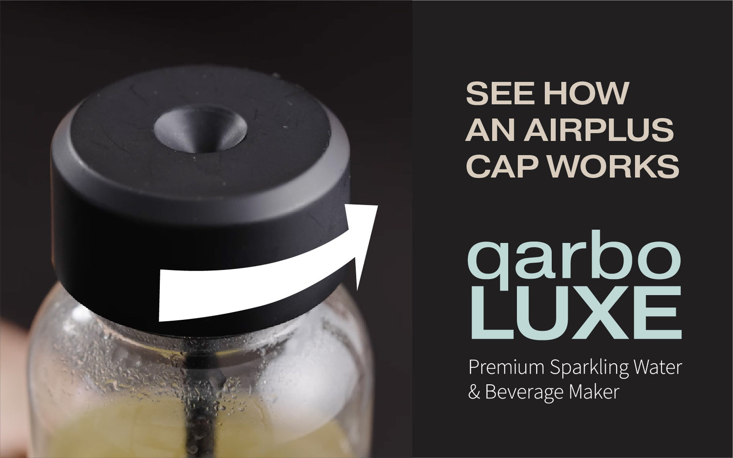 qarbo sparkling soda water maker and fruit infuser is the best table top soda maker.