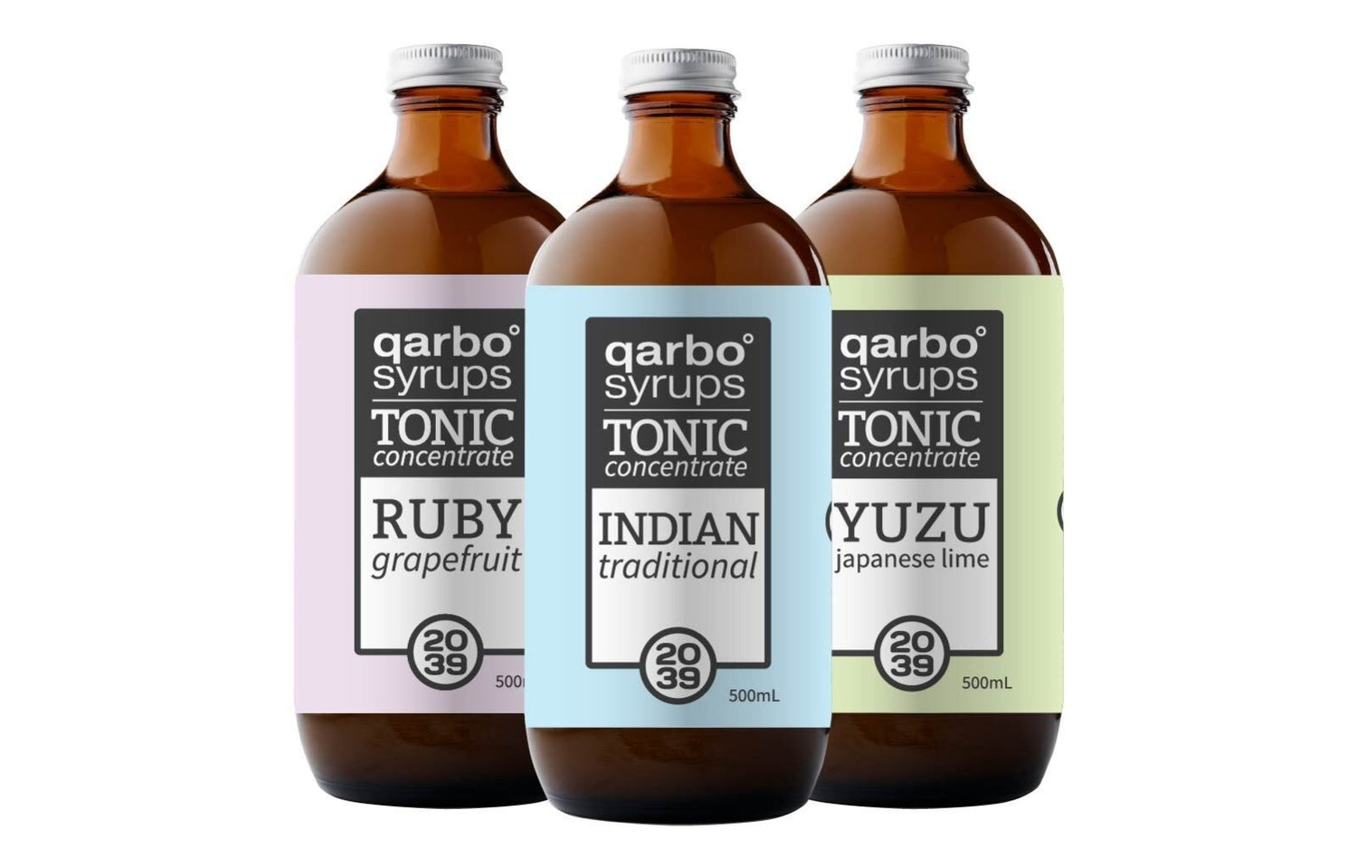 qarbo˚syrups - TONIC SYRUPS - Mixed Pack of 3 - Twenty-39