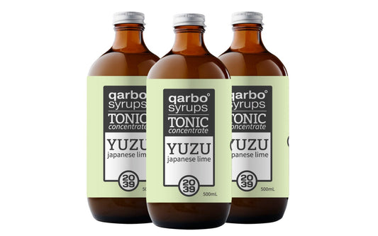 qarbo˚syrups - Yuzu Lime Tonic Syrup - Pack of 3 - Twenty-39